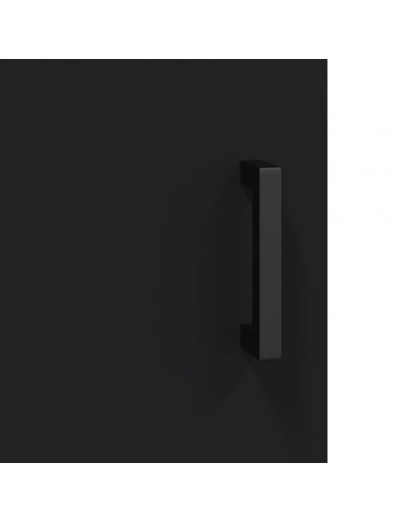 Credenza Nero 34,5x34x90 cm in Legno Multistrato