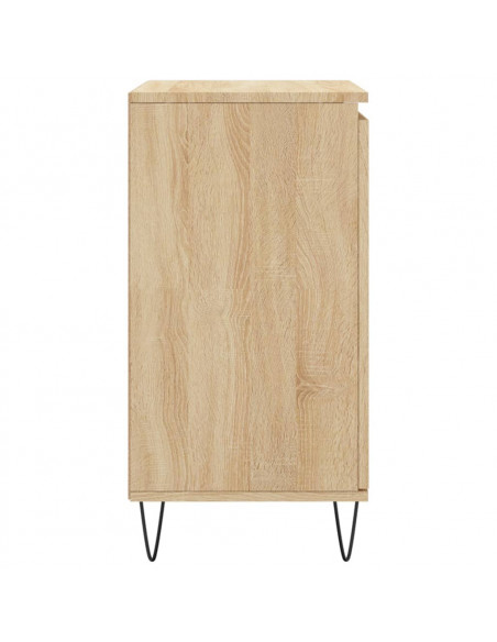Credenza Rovere Sonoma 60x35x70 cm in Legno Multistrato