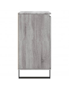 Credenza Grigio Sonoma 60x35x70 cm in Legno Multistrato 2