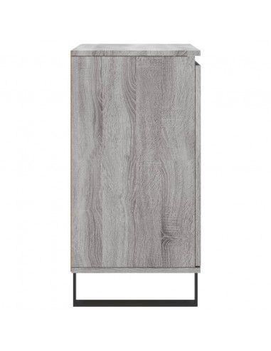 Credenza Grigio Sonoma 60x35x70 cm in Legno Multistrato