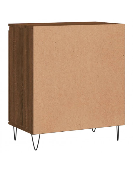 Credenza Rovere Marrone 60x35x70 cm in Legno Multistrato