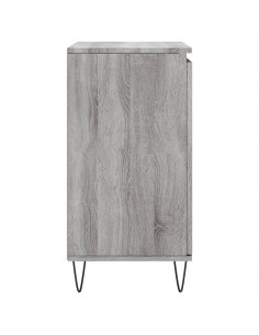 Credenza Grigio Sonoma 60x35x70 cm in Legno Multistrato 2