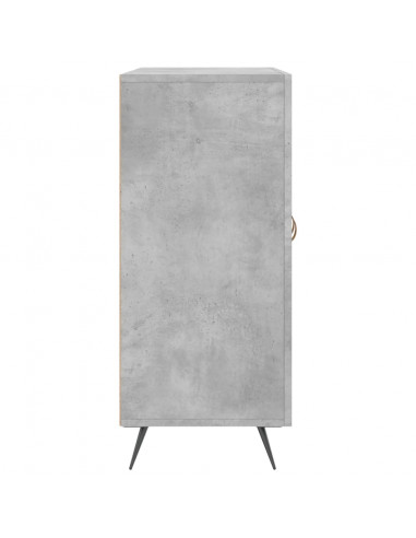 Credenza Grigio Cemento 90x34x80 cm in Legno Multistrato