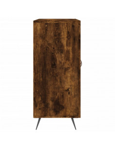 Credenza Rovere Fumo 90x34x80 cm in Legno Multistrato 2