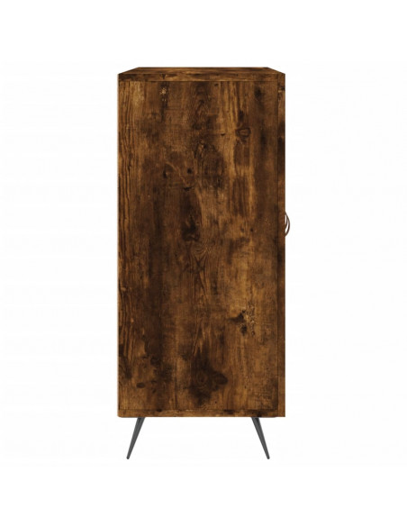 Credenza Rovere Fumo 90x34x80 cm in Legno Multistrato
