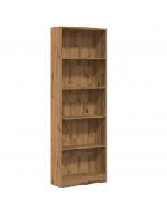 Libreria Rovere Artigianale 60x24x176 cm in Legno Multistrato 2