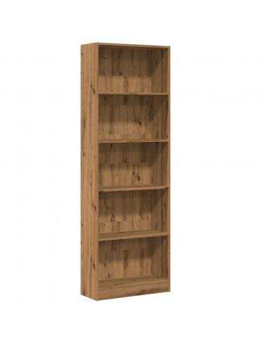 Libreria Rovere Artigianale 60x24x176 cm in Legno Multistrato