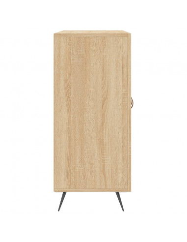 Credenza Rovere Sonoma 90x34x80 cm in Legno Multistrato