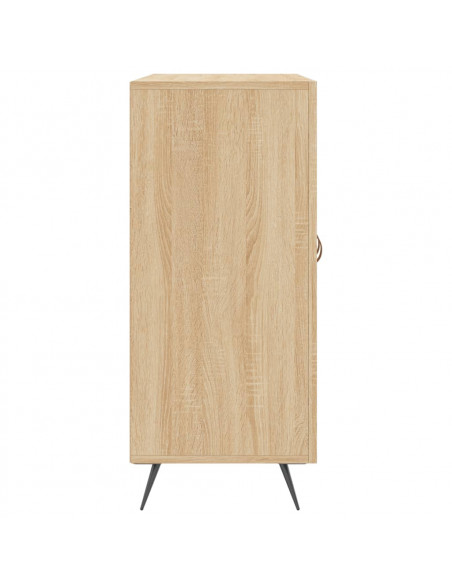 Credenza Rovere Sonoma 90x34x80 cm in Legno Multistrato