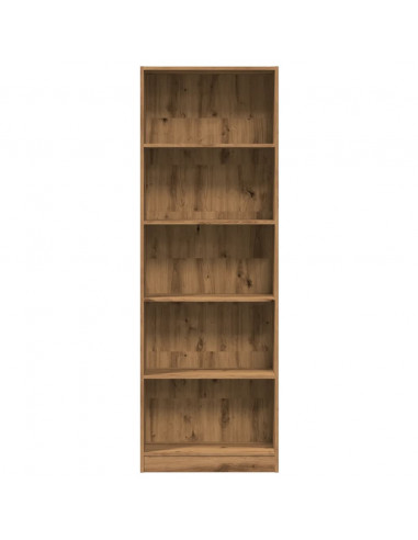 Libreria Rovere Artigianale 60x24x176 cm in Legno Multistrato