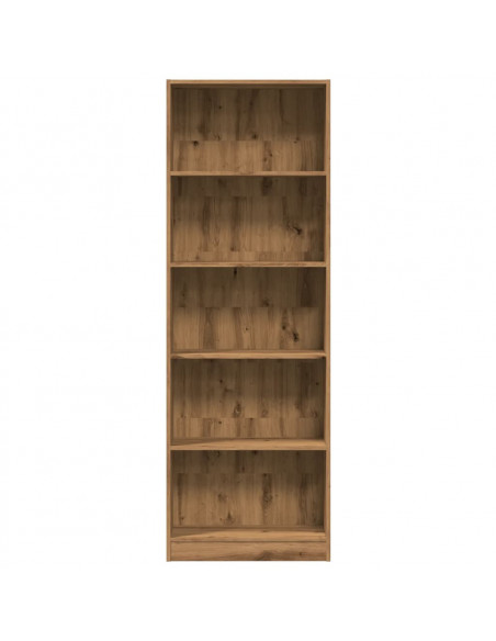 Libreria Rovere Artigianale 60x24x176 cm in Legno Multistrato