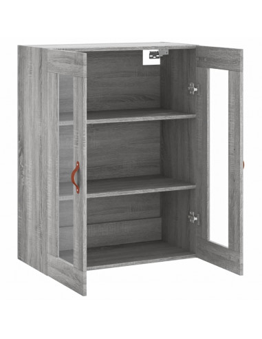 Mobile a Parete Grigio Sonoma 69,5x34x90 cm