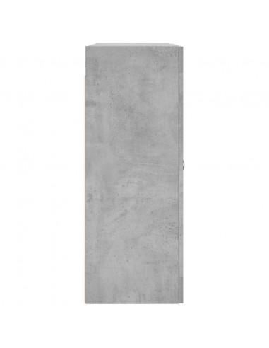 Mobile a Parete Grigio Cemento 69,5x34x90 cm