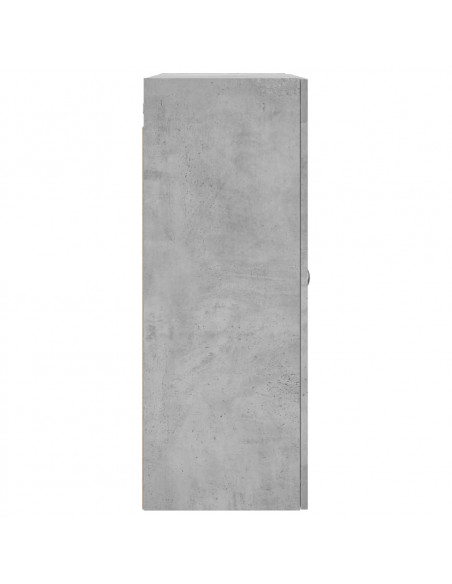 Mobile a Parete Grigio Cemento 69,5x34x90 cm