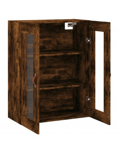 Mobile a Parete Rovere Fumo 69,5x34x90 cm 2