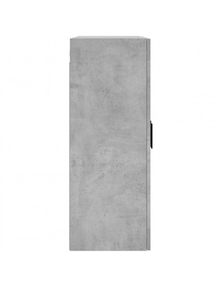 Mobile a Parete Grigio Cemento 69,5x34x90 cm