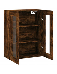 Mobile a Parete Rovere Fumo 69,5x34x90 cm 2
