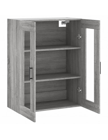 Mobile a Parete Grigio Sonoma 69,5x34x90 cm