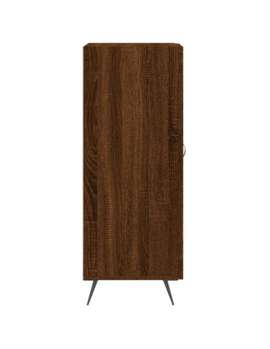 Credenza Rovere Marrone 34,5x34x90 cm in Legno Multistrato