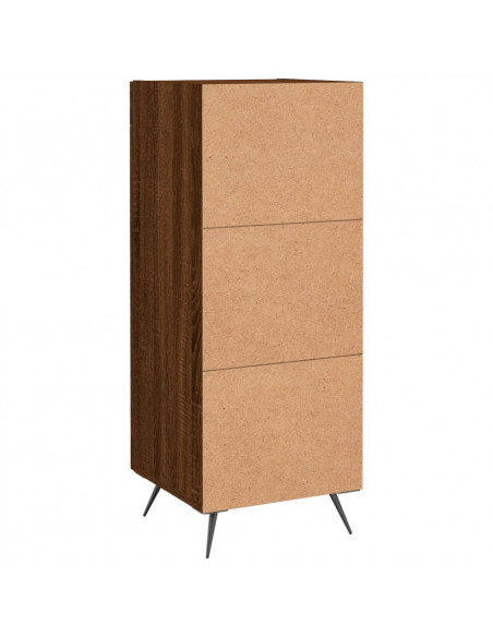 Credenza Rovere Marrone 34,5x34x90 cm in Legno Multistrato