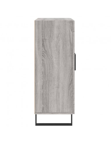 Credenza Grigio Sonoma 69,5x34x90 cm in Legno Multistrato