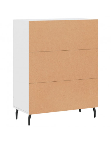 Credenza Bianca 69,5x34x90 cm in Legno Multistrato