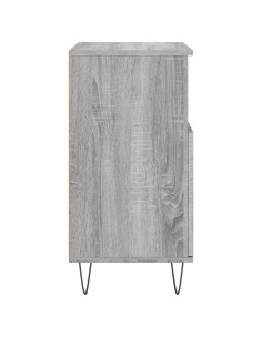 Credenze 2 pz Grigio Sonoma in Legno Multistrato 2