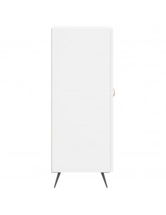 Credenza Bianca 34,5x34x90 cm in Legno Multistrato 2