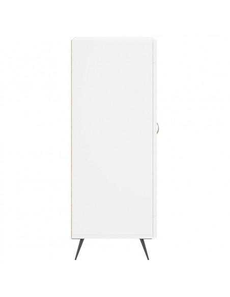 Credenza Bianca 34,5x34x90 cm in Legno Multistrato