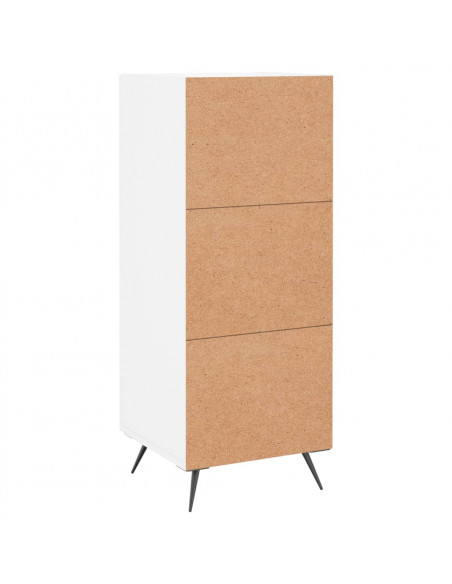 Credenza Bianca 34,5x34x90 cm in Legno Multistrato