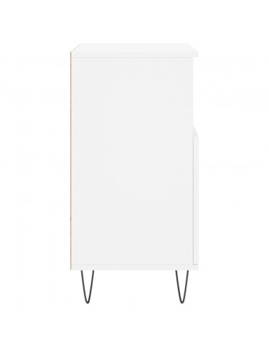 Credenze 2 pz Bianche in Legno Multistrato