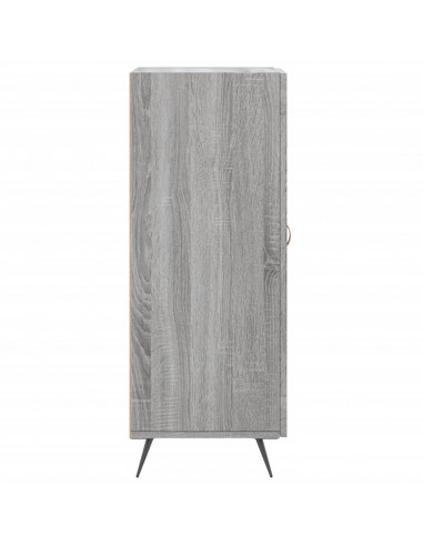 Credenza Grigio Sonoma 34,5x34x90 cm in Legno Multistrato