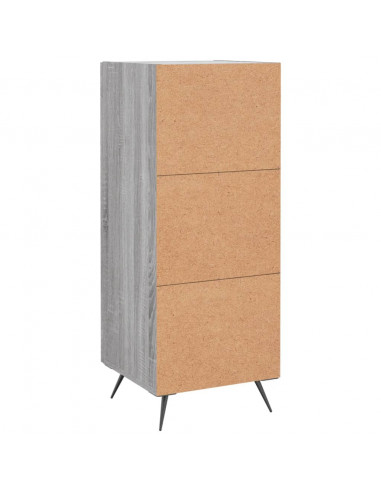 Credenza Grigio Sonoma 34,5x34x90 cm in Legno Multistrato