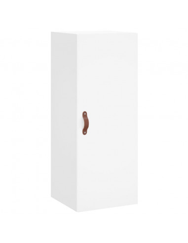 Credenza Bianca 34,5x34x180 cm in Legno Multistrato