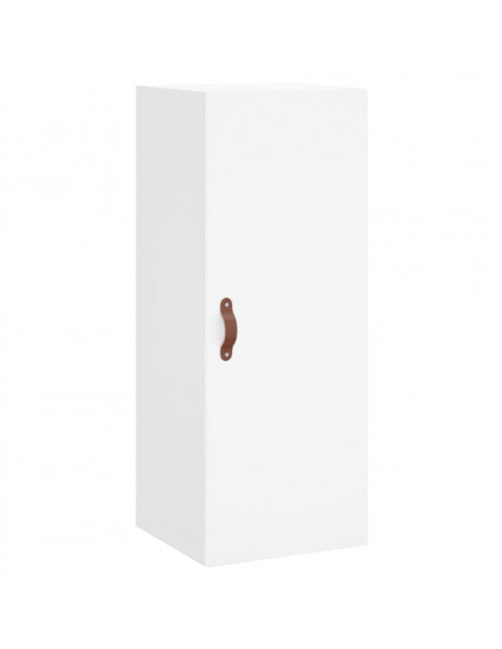Credenza Bianca 34,5x34x180 cm in Legno Multistrato