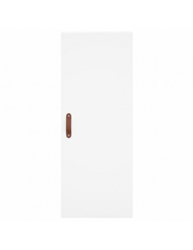 Credenza Bianca 34,5x34x180 cm in Legno Multistrato