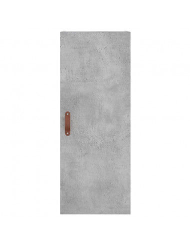 Credenza Grigio Cemento 34,5x34x180 cm in Legno Multistrato