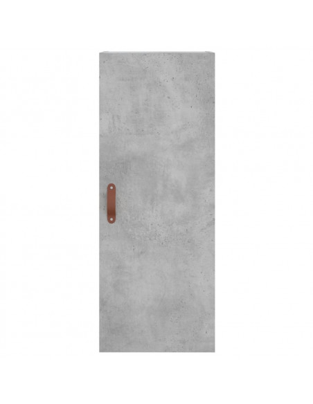 Credenza Grigio Cemento 34,5x34x180 cm in Legno Multistrato