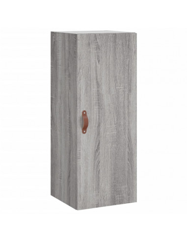 Credenza Grigio Sonoma 34,5x34x180 cm in Legno Multistrato