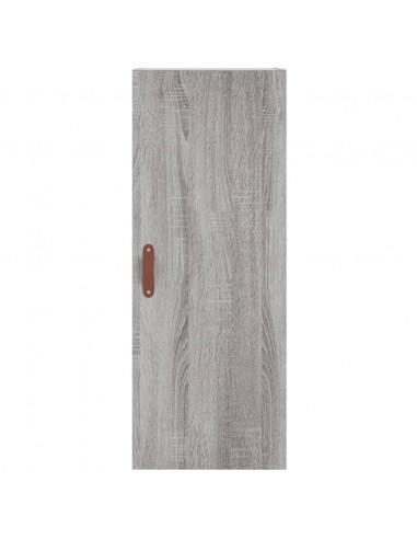 Credenza Grigio Sonoma 34,5x34x180 cm in Legno Multistrato