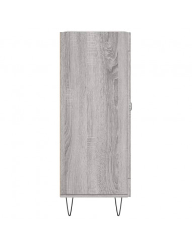 Credenza Grigio Sonoma 69,5x34x90 cm in Legno Multistrato