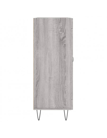 Credenza Grigio Sonoma 69,5x34x90 cm in Legno Multistrato