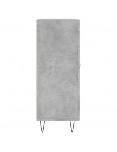 Credenza Grigio Cemento 69,5x34x90 cm in Legno Multistrato 2