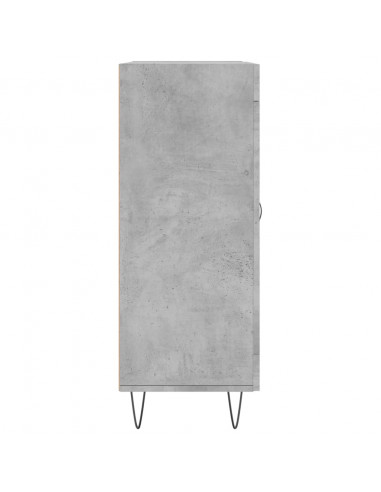 Credenza Grigio Cemento 69,5x34x90 cm in Legno Multistrato