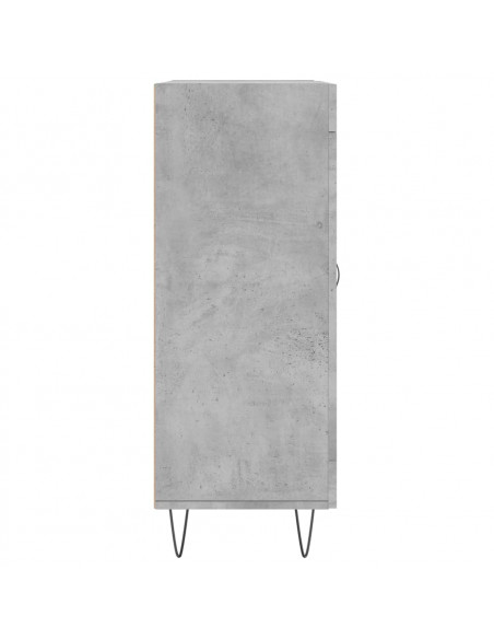Credenza Grigio Cemento 69,5x34x90 cm in Legno Multistrato