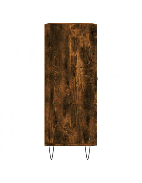 Credenza Rovere Fumo 69,5x34x90 cm in Legno Multistrato