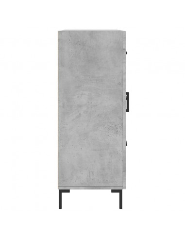 Credenza Grigio Cemento 69,5x34x90 cm in Legno Multistrato
