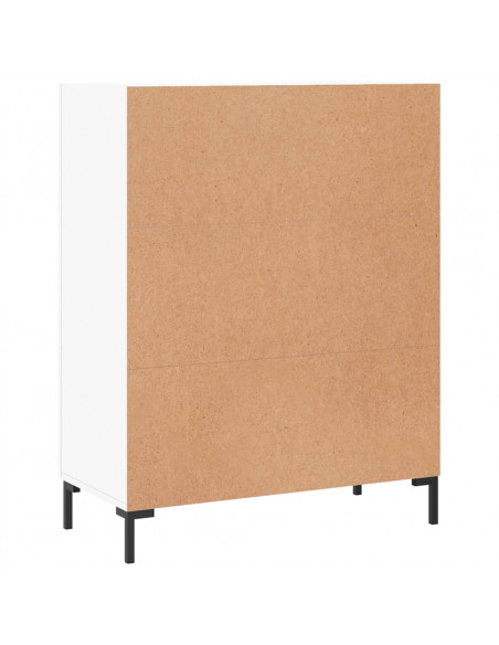Credenza Bianca 69,5x34x90 cm in Legno Multistrato