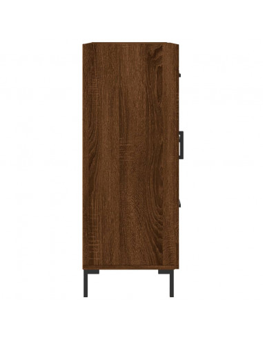 Credenza Rovere Marrone 69,5x34x90 cm in Legno Multistrato