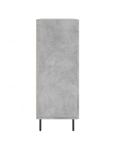 Credenza Grigio Cemento 69,5x34x90 cm in Legno Multistrato